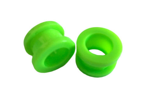 Single Green Acrylic Flesh Tube Tunnel Ear Plug Stretched Ear Piercing Jewellery