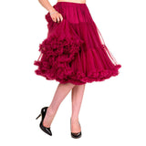 Banned Apparel Lifeforms Petticoat Bordeaux Red 26" Length Lined Elastica