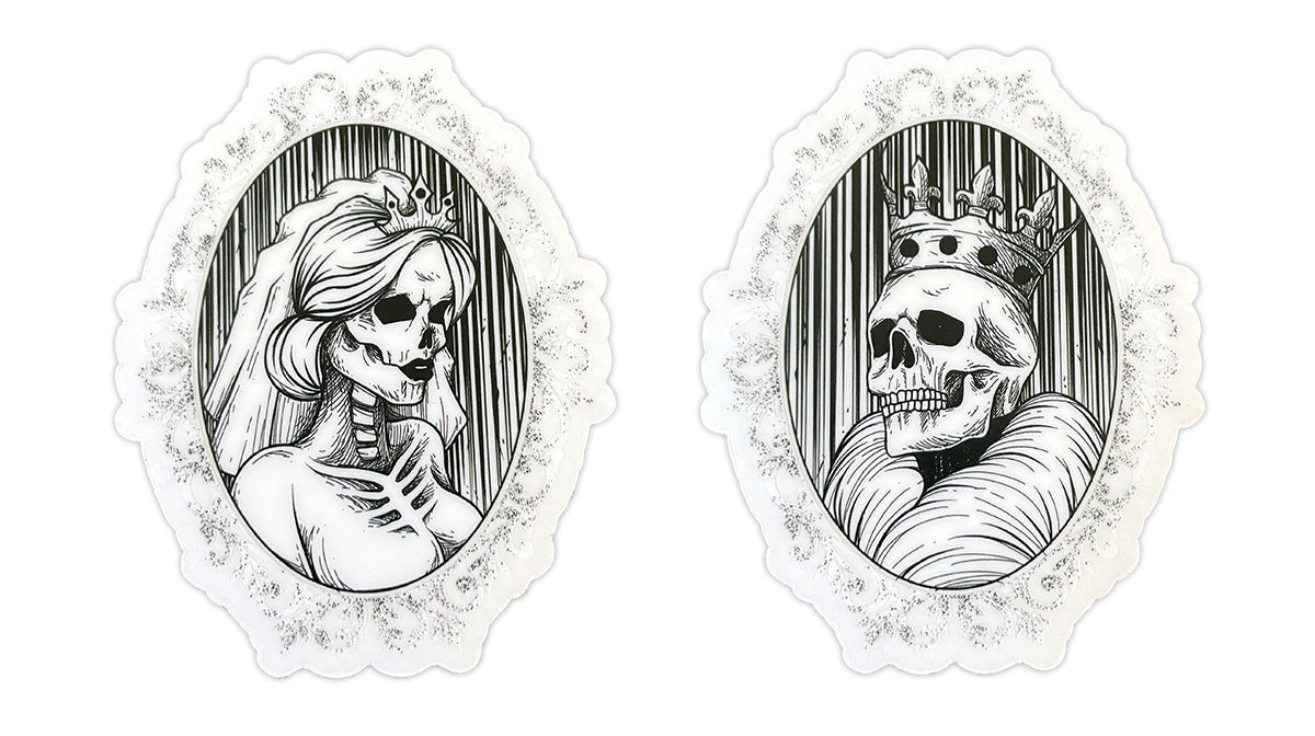 King Queen Skeleton Skull Gothic Cameo Clear Vinyl Sticker 7.5cm x 6cm – Vicious Malicious king-queen-skeleton-skull-gothic-cameo-clear-vinyl-sticker-7-5cm-x-6cm-vicious-malicious