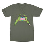 Zombie Trans Heart Hands Pride Flag Softstyle T-Shirt
