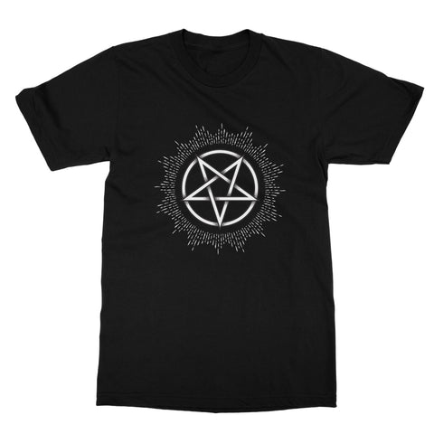 Glowing Pentagram Gothic Softstyle T-Shirt