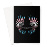Trans Spread Your Wings Pride Flag Greeting Card