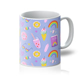 LGBTQ Pride Purple All Over Seamless Pattern Mug