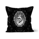 The King Crowned Skull Cameo Patterned Cushion