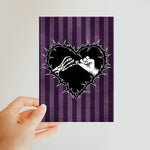 A Promise to the Dead Purple Patterned Classic Postcard