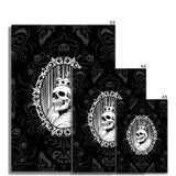 The King Crowned Skull Cameo Patterned Fine Art Print