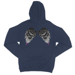 Spread Your Wings Asexual Pride College Hoodie