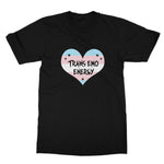 Trans Emo Energy LGBTQ Punk Transgender Pride Heart Softstyle T-Shirt