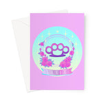 Fight Like a Girl Roses Greeting Card