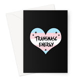 Transmasc Energy Trans Transgender Pride Heart Greeting Card