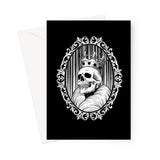 The King Gothic Crowned Skull Cameo Greeting Card