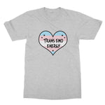 Trans Emo Energy LGBTQ Punk Transgender Pride Heart Softstyle T-Shirt