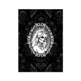 The Queen Crowned Skull Cameo Patterned Fine Art Print