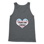 Trans Emo Energy LGBTQ Punk Transgender Pride Heart Softstyle Tank Top