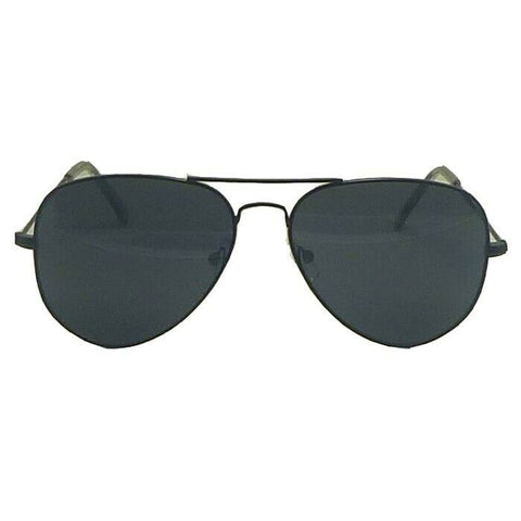 Classic Black Metal Sunglasses Black Frames Black Lenses UV Protection