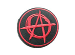 Anarchy Anarchist Red A Symbol Logo Embroidered Fabric Iron on Patch