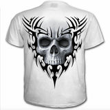 Spiral Direct Solemn Skull White Skeleton Face Full Print T-shirt