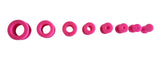 Single Pink Acrylic Flesh Tube Tunnel Ear Plug Stretched Ear Piercing Jewellery