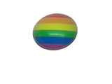 Gay Pride Flag Round 3D Dome Badge Brooch LGBTQ Lesbian Transgender