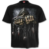 Spiral Direct Game Over Death Skeleton Skull You Lose Grim Reaper Black T-shirt