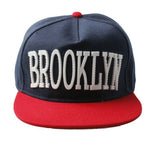 New York Brooklyn Blue Red White Flat Cap Snapback Hat