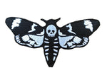 Deaths Head Moth Mothman Death Occult Horror Satan Lecter Biker Iron On Patch