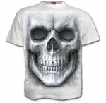Spiral Direct Solemn Skull White Skeleton Face Full Print T-shirt