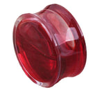 Single Blood Filled Bloody Red Liquid Flesh Tube Tunnel Ear Piercing Plug ONE