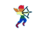 LGBTQ Gay Pride Cupid Angel Embroidered Fabric Iron On Patch