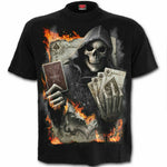 Spiral Direct Ace Reaper Death Skeleton Spades Poker Cards T-shirt