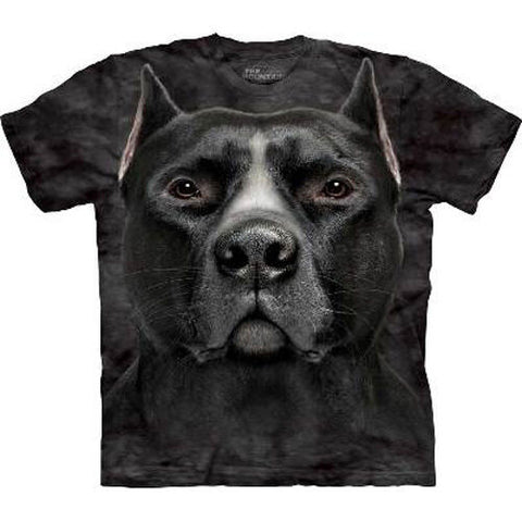 The Mountain Black Pitbull Face T-shirt