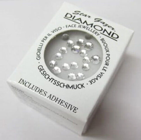 Stargazer Diamonte Clear Crystal Face Body Jewellery Gems Diamonds Diamante