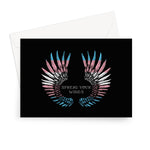 Trans Spread Your Wings Pride Flag Greeting Card