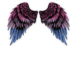 Spread Your Wings Bi Pride Kiss Cut Sticker