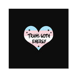Trans Goth Energy LGBTQ Punk Transgender Pride Heart Fine Art Print