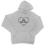 Goth Vibes Only Grey and Black Punk Heart College Hoodie