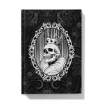 King and Queen Gothic Crowned Skull Cameo King Front Hardback Journal