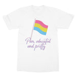 Pan Educated and Pretty Pansexual Pride T-Shirt
