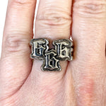 666 Devil Satan Number 6 Hell Horror Gothic Goth Ring