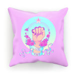 Girl Power Soft Faux Suede Cushion