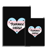 Transmasc Energy Trans Transgender Pride Heart Fine Art Print