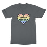 Gay Goth Vibes Only LGBTQ Punk Pride Heart Softstyle T-Shirt