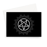 Glowing Pentagram Gothic Greeting Card
