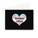 Transmasc Energy Trans Transgender Pride Heart Greeting Card