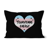 Transfemme Energy Trans Transgender Pride Heart Cushion