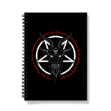 Baphomet 666 Goat Pentagram Notebook