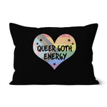 Queer Goth Energy LGBTQ Punk Pride Heart Cushion