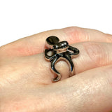 Adjustable Rings Snakes Skull Lion Bull Octopus Goth Gothic Ring