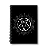Glowing Pentagram Gothic Notebook