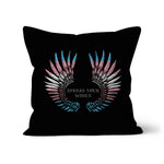Trans Spread Your Wings Pride Flag Cushion